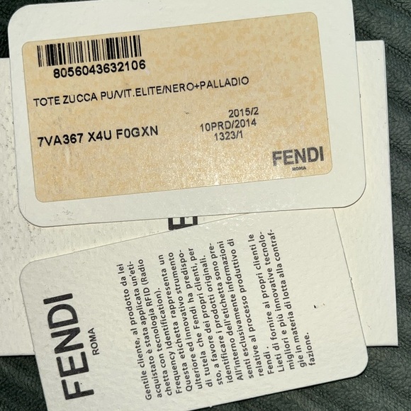 FENDI FF Zucca Elite Nero Tote RARE FIND! - Picture 14 of 14
